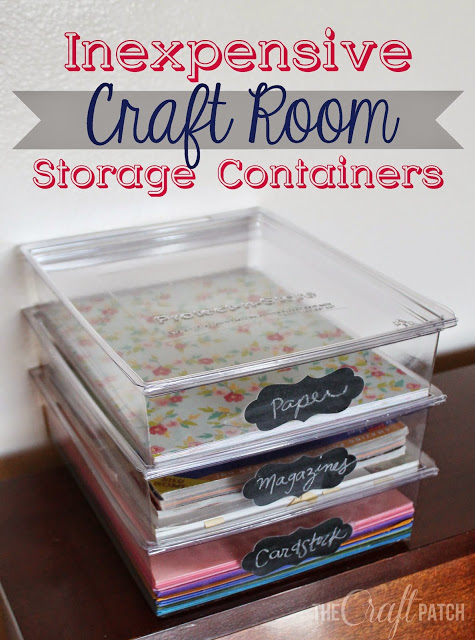 Inexpensive Craft Room Storage